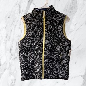 Boys' Reversible Puffer Vest, Space X Large (12) NWT